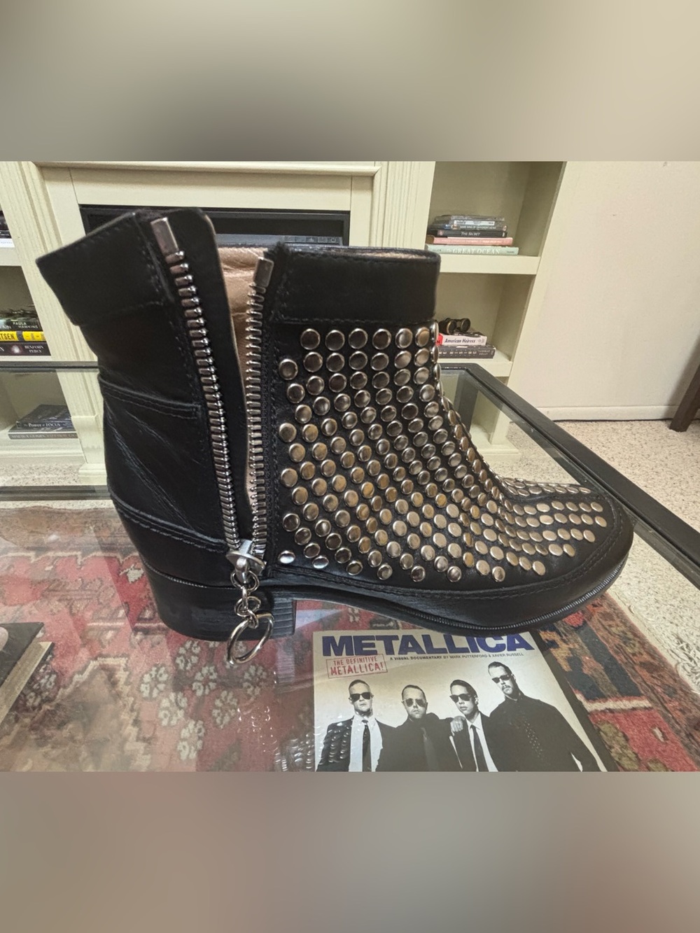 🔥 PROENZA SCHOULER Studded Leather Ankle Boots EU 39 US 9 EUC 🔥 - Picture 3 of 7